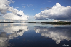 Suomalainen pilvimaisema Puulan Väisälänsaaresta